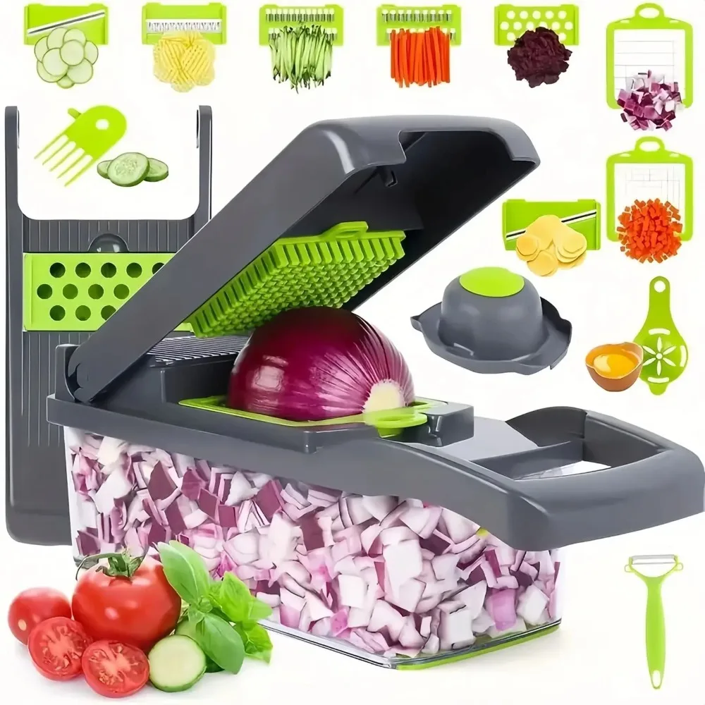 Korean Kitchen Gadgets - 다기능 야채 다지기 손잡이, 음식 창살,
