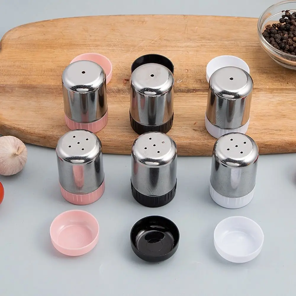 Korean Kitchen Gadgets - 스테인리스 스틸 5홀 소금통 휴대용 미니