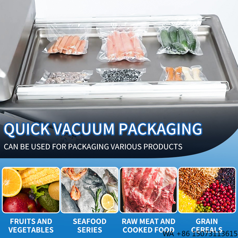 Food Vacuum Sealer - DZ-500 상업용 진공 포장기 이중 챔버,