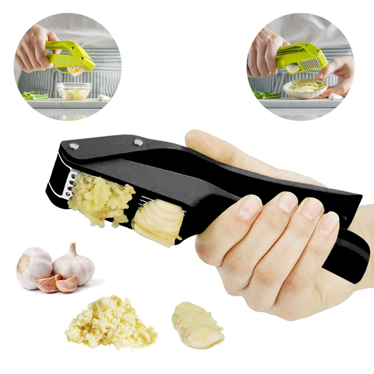 Kitchen Gadgets Cool - 2 in 1 마늘 라이서 및