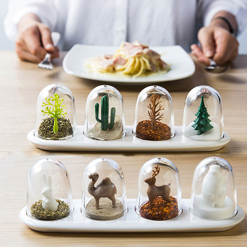 Korean Kitchen Gadgets - 사계절 식물 향신료 항아리, 창의적인 동물