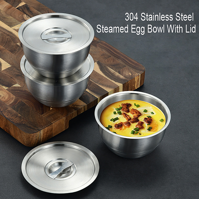 1Pc 스테인레스 스틸 밥그릇 뚜껑 포함 수프 그릇 찜 - Korean Kitchen Gadgets 리뷰 및 가격