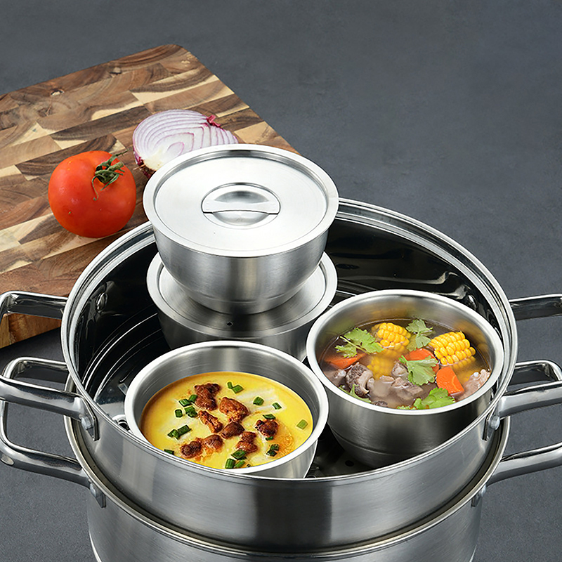 1Pc 스테인레스 스틸 밥그릇 뚜껑 포함 수프 그릇 찜 - Korean Kitchen Gadgets 리뷰 및 가격