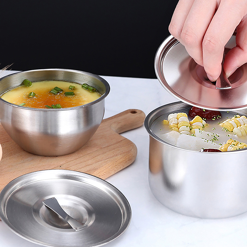 1Pc 스테인레스 스틸 밥그릇 뚜껑 포함 수프 그릇 찜 - Korean Kitchen Gadgets 리뷰 및 가격