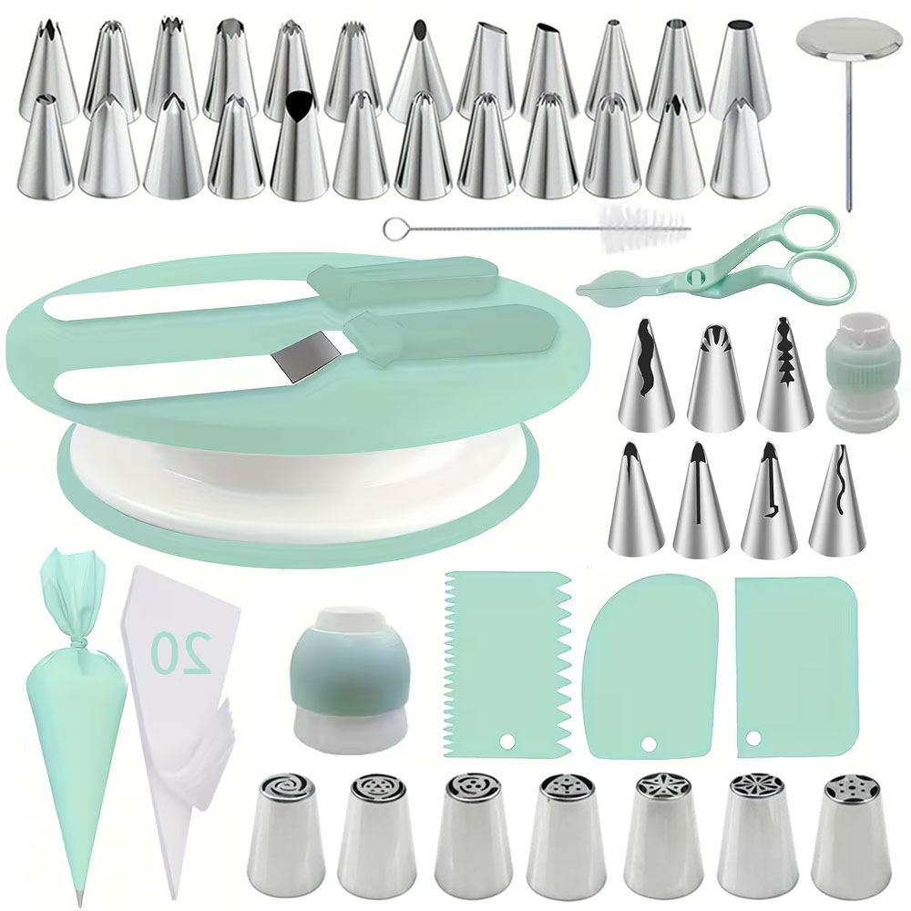 100개 케이크 장식 키트, 회전판, 아이싱 파이핑 팁 - Cake Decorating Turntable 리뷰 및 가격