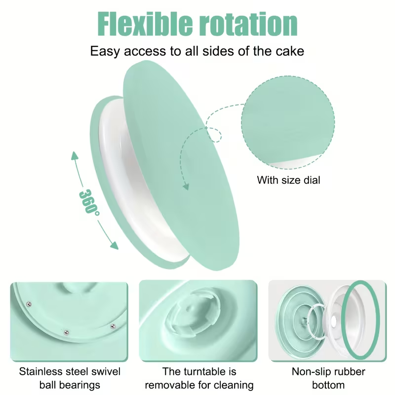 100개 케이크 장식 키트, 회전판, 아이싱 파이핑 팁 - Cake Decorating Turntable 리뷰 및 가격