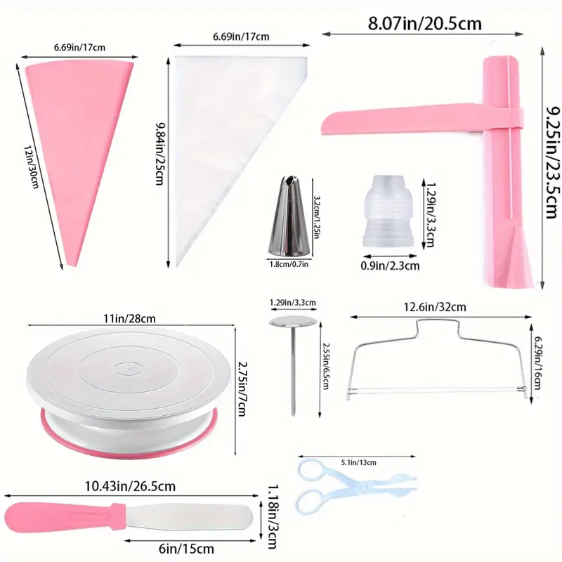200PCS 궁극적인 케이크 턴테이블 장식 노즐 키트- - Cake Decorating Turntable 리뷰 및 가격