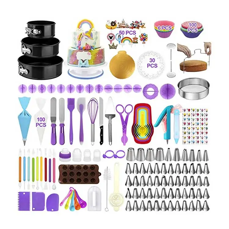 핫세일 407피스 베이킹 도구 세트 케이크 턴테이블 케 - Cake Decorating Turntable 리뷰 및 가격