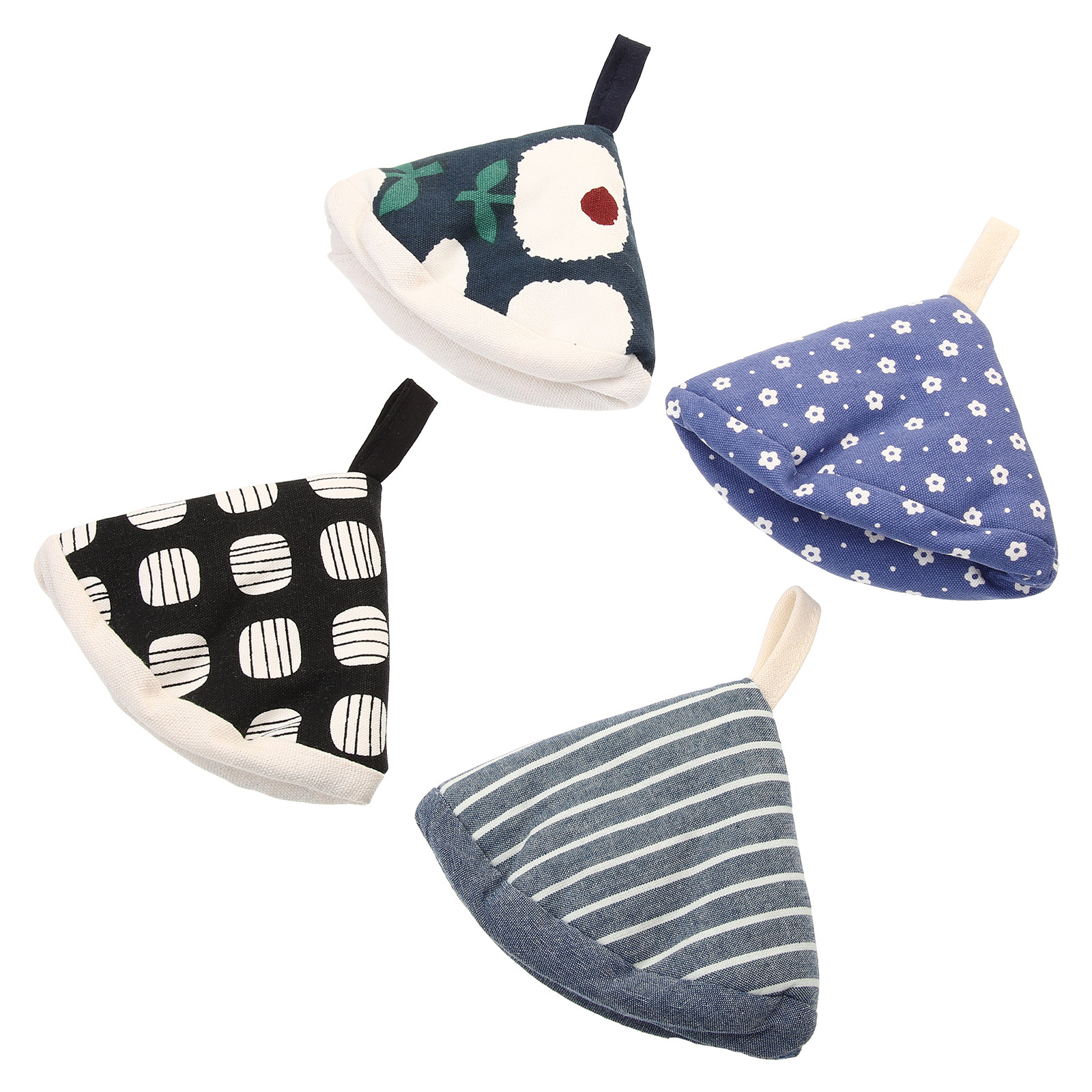 4개입 삼각형 냄비 뚜껑 손잡이 커버, 열 차단 면 손 - Kitchen Gadgets Gift Ideas 리뷰 및 가격