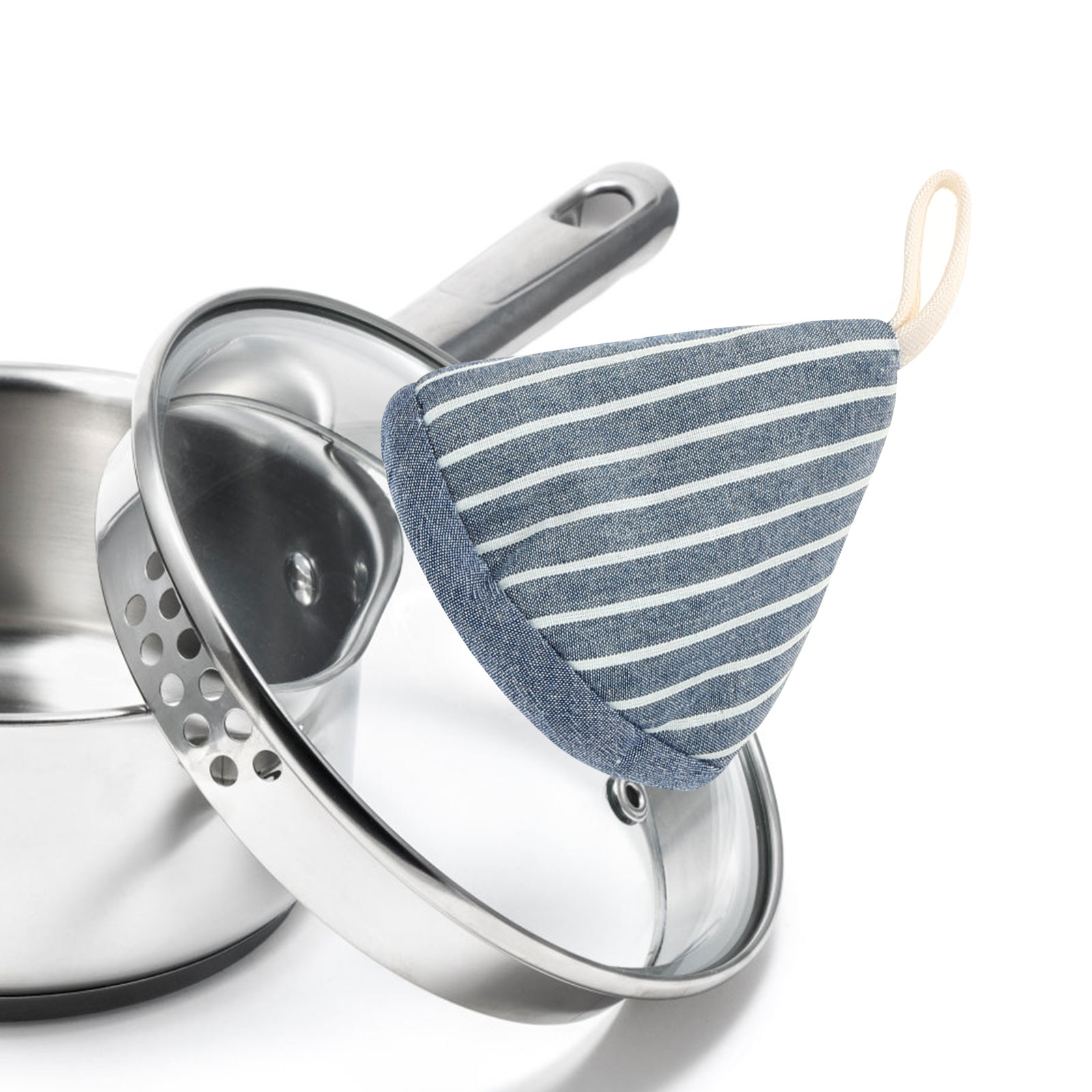 4개입 삼각형 냄비 뚜껑 손잡이 커버, 열 차단 면 손 - Kitchen Gadgets Gift Ideas 리뷰 및 가격