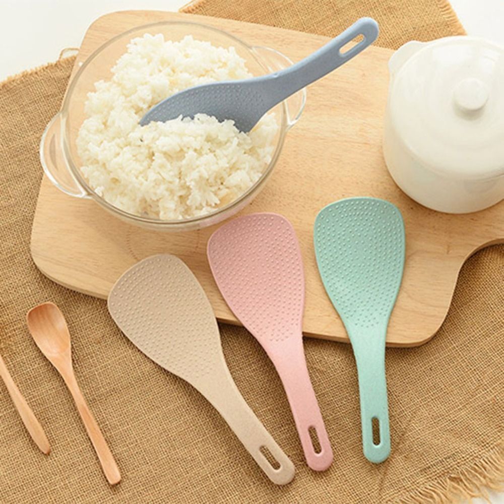 플라스틱 밀 빨대 쌀 숟가락 액세서리, 베이지 핑크 블 - Kitchen Gadgets Cool 리뷰 및 가격