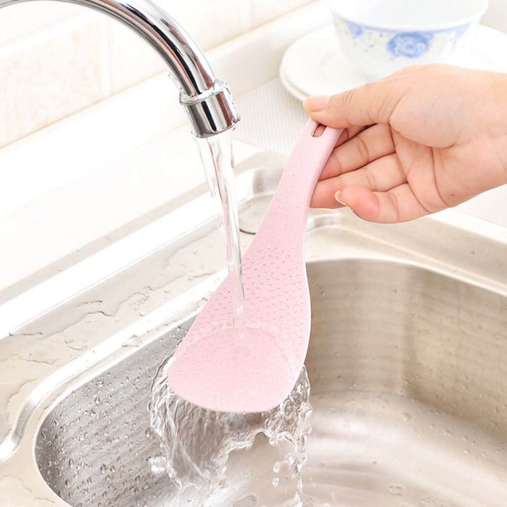 플라스틱 밀 빨대 쌀 숟가락 액세서리, 베이지 핑크 블 - Kitchen Gadgets Cool 리뷰 및 가격