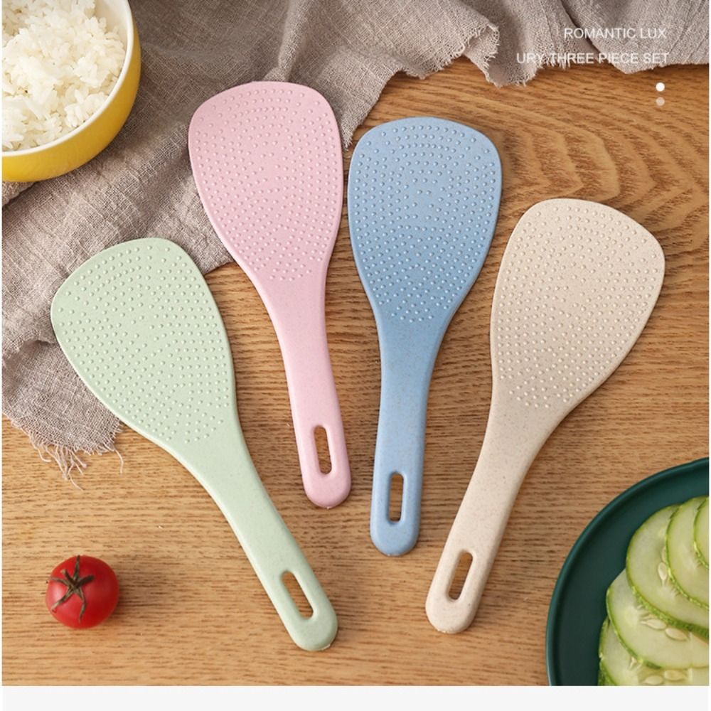 플라스틱 밀 빨대 쌀 숟가락 액세서리, 베이지 핑크 블 - Kitchen Gadgets Cool 리뷰 및 가격