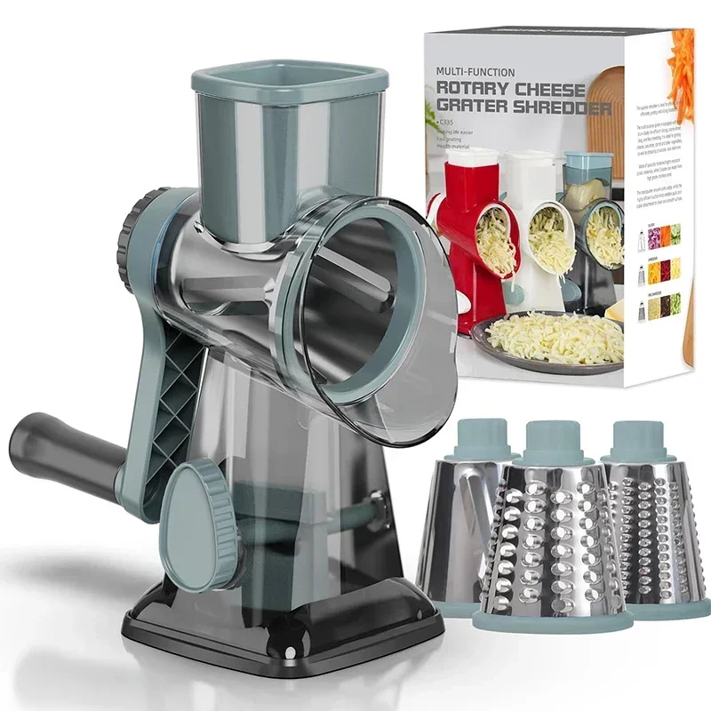 2025 3-in-1 회전식 치즈 강판 다기능 수동 야 - Cheese Grater Box 리뷰 및 가격