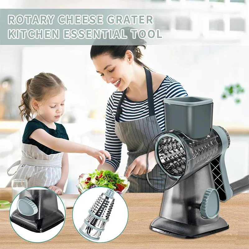 2025 3-in-1 회전식 치즈 강판 다기능 수동 야 - Cheese Grater Box 리뷰 및 가격