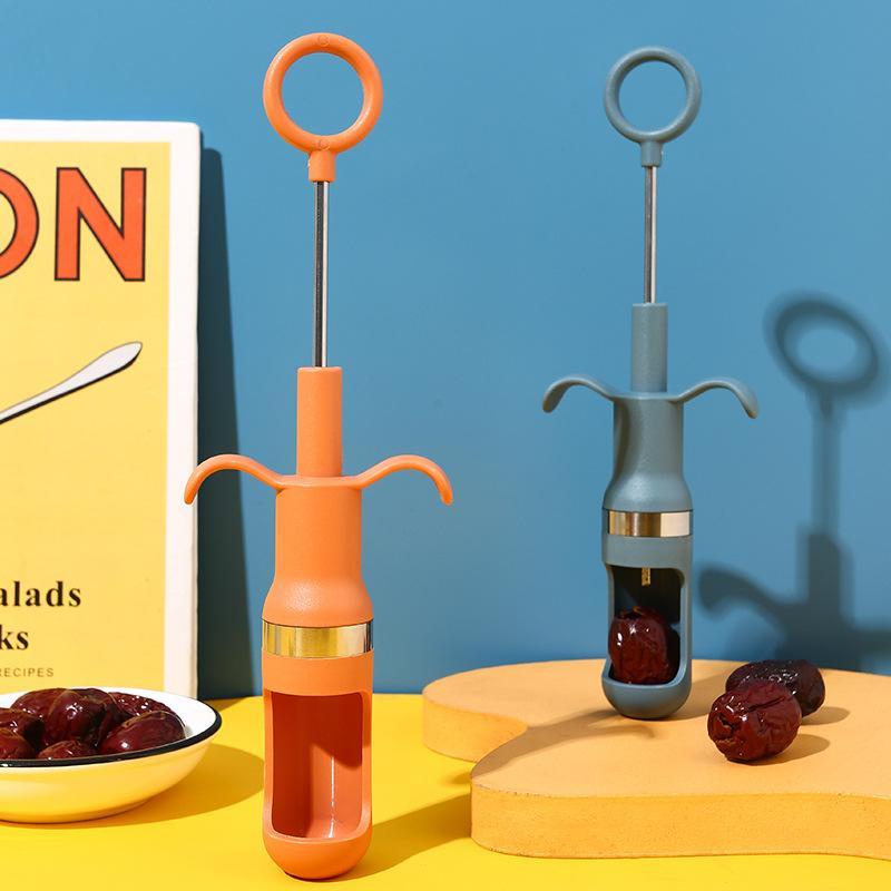 1초 체리 씨 제거기 스테인리스 스틸 붉은 대추 씨 제 - Kitchen Gadgets Kitchen 리뷰 및 가격