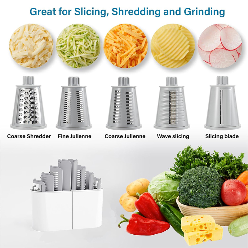 LMETJMA 5 in 1 로터리 치즈 강판 슈레더 주 - Cheese Grater Box 리뷰 및 가격