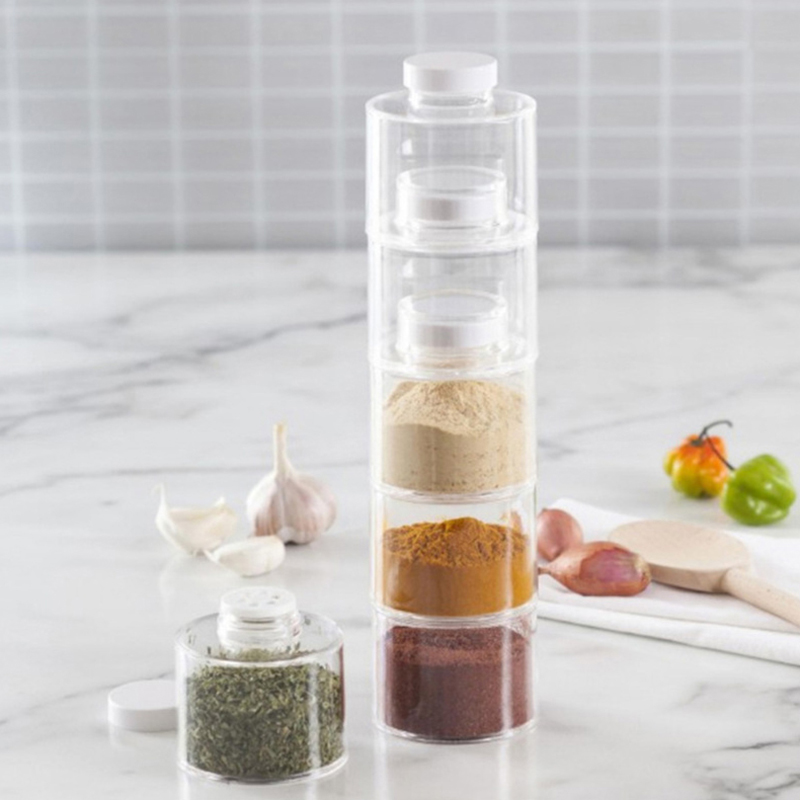 6개 세트 향신료 병 페퍼 쉐이커 박스 향신료 타워 허 - Korean Kitchen Gadgets 리뷰 및 가격