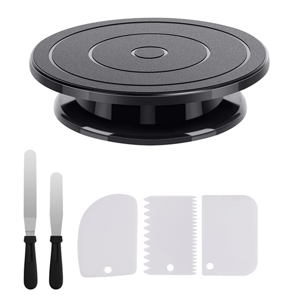 2 개의 설탕 장식 직선 각진 주걱이있는 6pcs 케이 - Cake Decorating Turntable 리뷰 및 가격