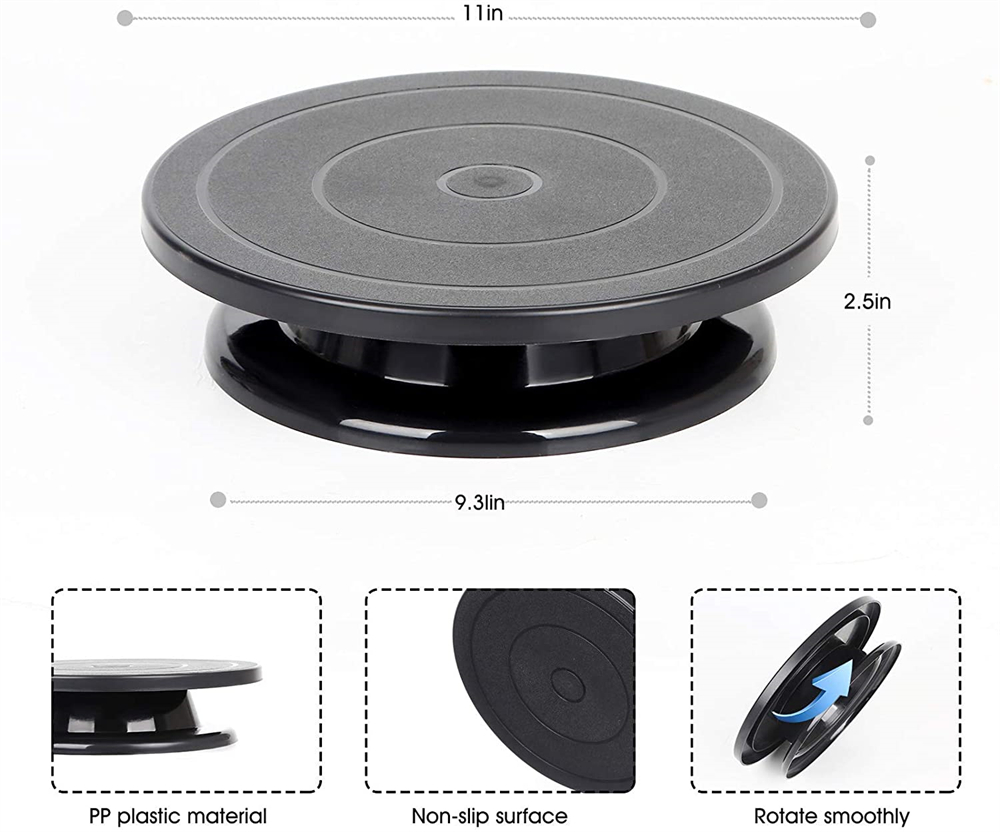 2 개의 설탕 장식 직선 각진 주걱이있는 6pcs 케이 - Cake Decorating Turntable 리뷰 및 가격