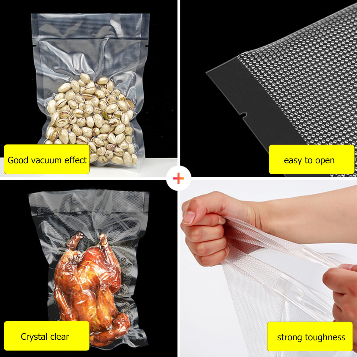 100개입 투명 진공 포장 백, 상업용 반자동 대형 진 - Food Vacuum Sealer 리뷰 및 가격