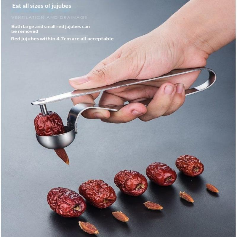 스테인리스 스틸 대추씨 제거기 레드 시드 코어러 주방  - Kitchen Gadgets Kitchen 리뷰 및 가격