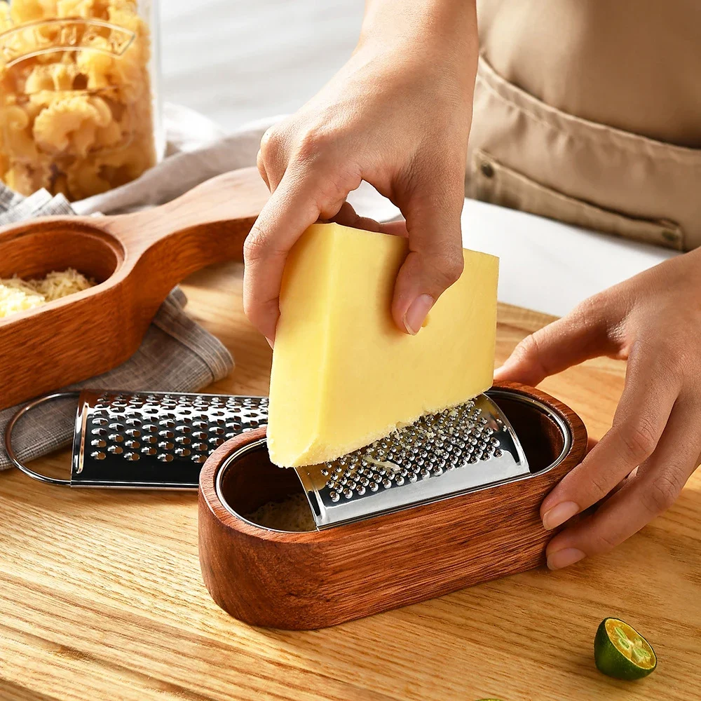 나무 용기 포함 치즈 강판, 304 스테인리스 스틸 치 - Cheese Grater Box 리뷰 및 가격
