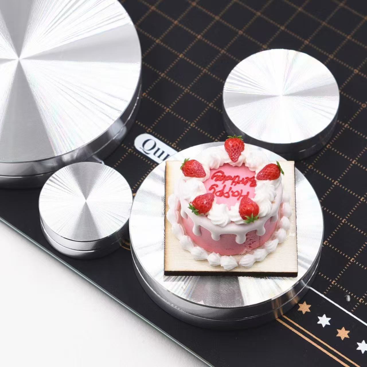 미니어처 알루미늄 턴테이블 - 가벼운 점토 조각용 회전 - Cake Decorating Turntable 리뷰 및 가격