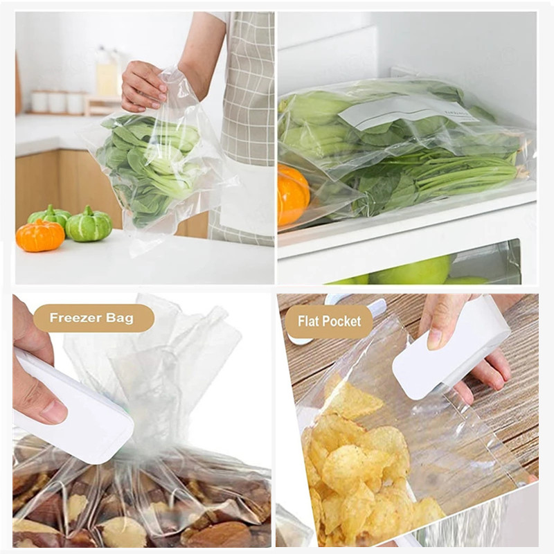 휴대용 가방 히트 실러 플라스틱 패키지 보관 가방 클립 - Kitchen Gadgets Cool 리뷰 및 가격