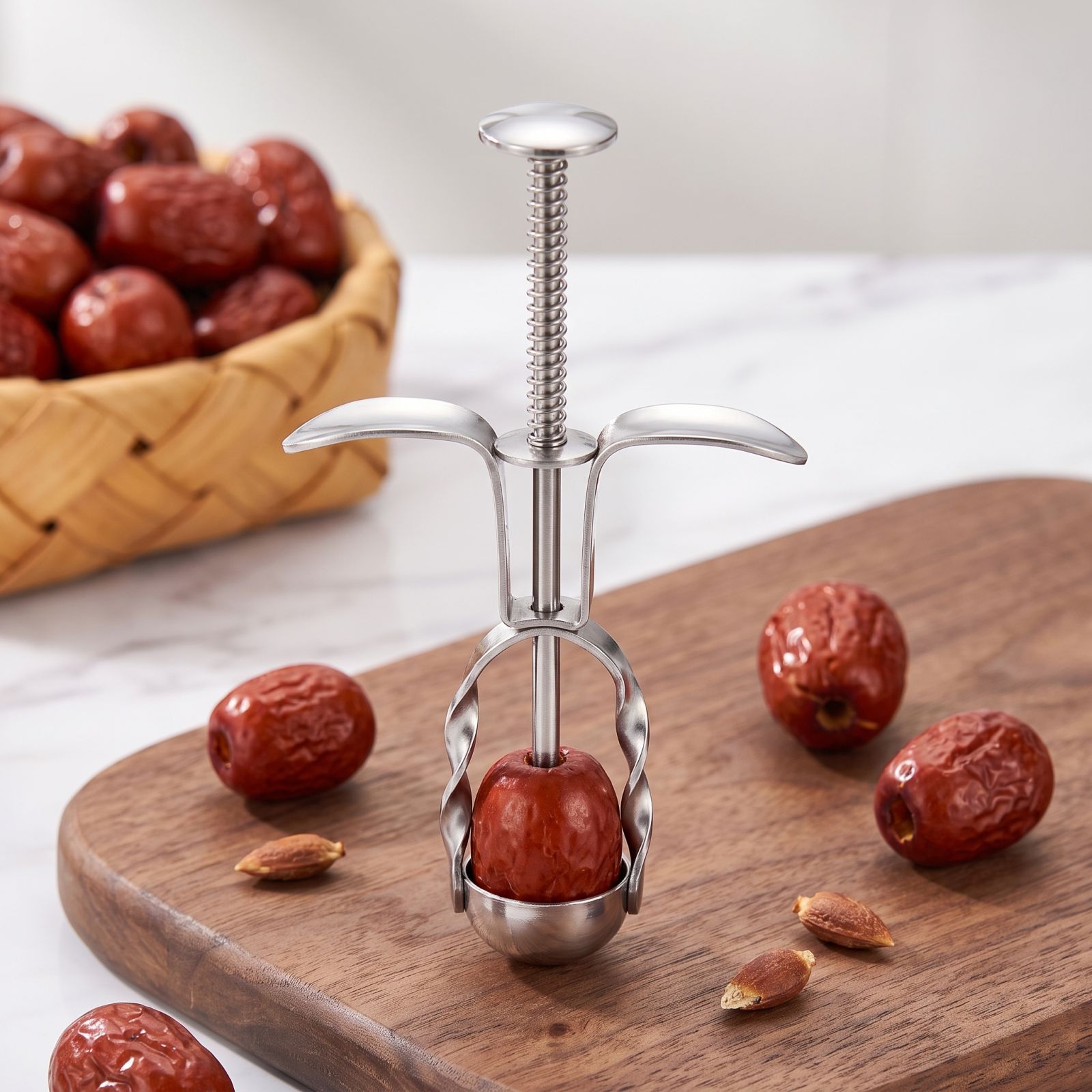 스테인리스 스틸 대추 씨 제거 도구 베이킹, 요리 및  - Kitchen Gadgets Kitchen 리뷰 및 가격