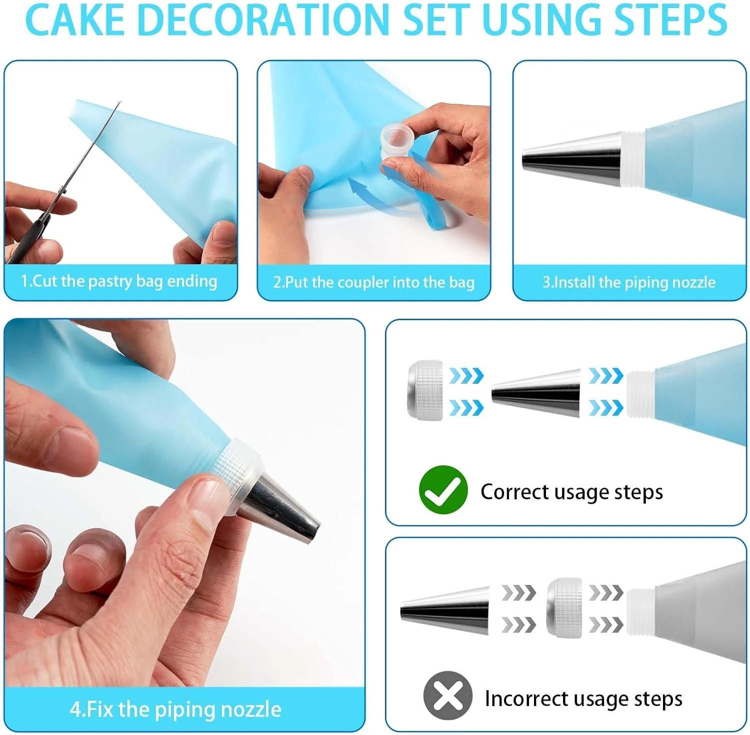 205피스 회전식 데코레이팅 턴테이블이 포함된 케이크  - Cake Decorating Turntable 리뷰 및 가격